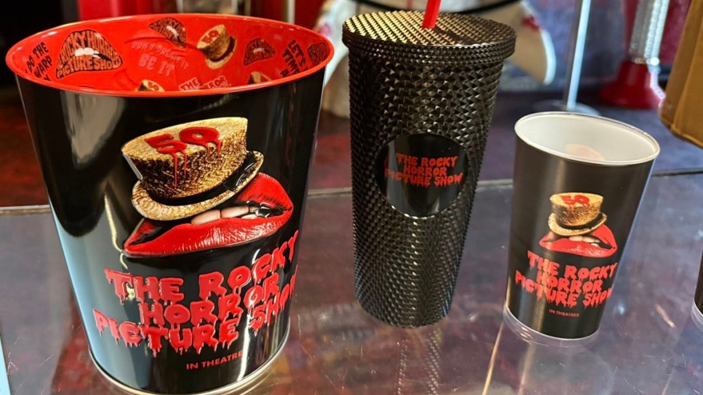 Rocky Horror Picture Show 50th Anniversary Popcorn Bucket Cup Release Date Tumbler AMC Regal Cinemark