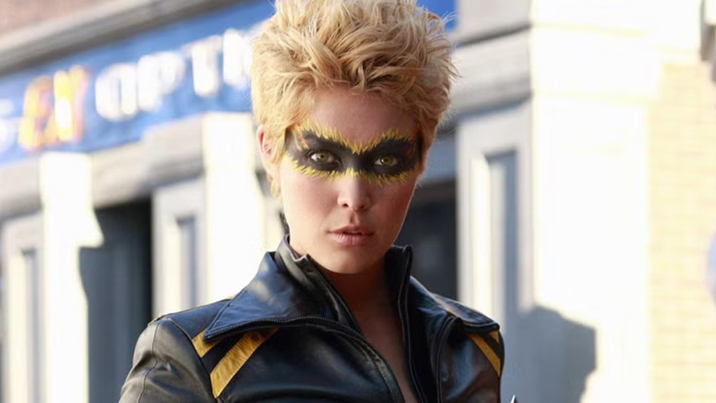 Alaina Huffman as Black Canary in Smallville.