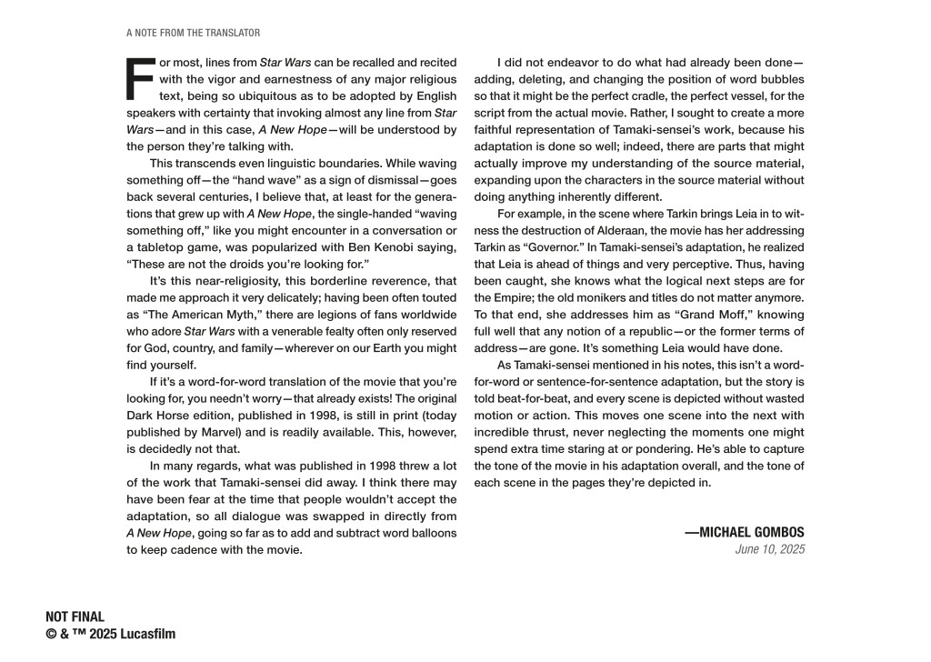 Star Wars: Manga Art Book Preview Showcases Unique Take on A New Hope | Exclusive