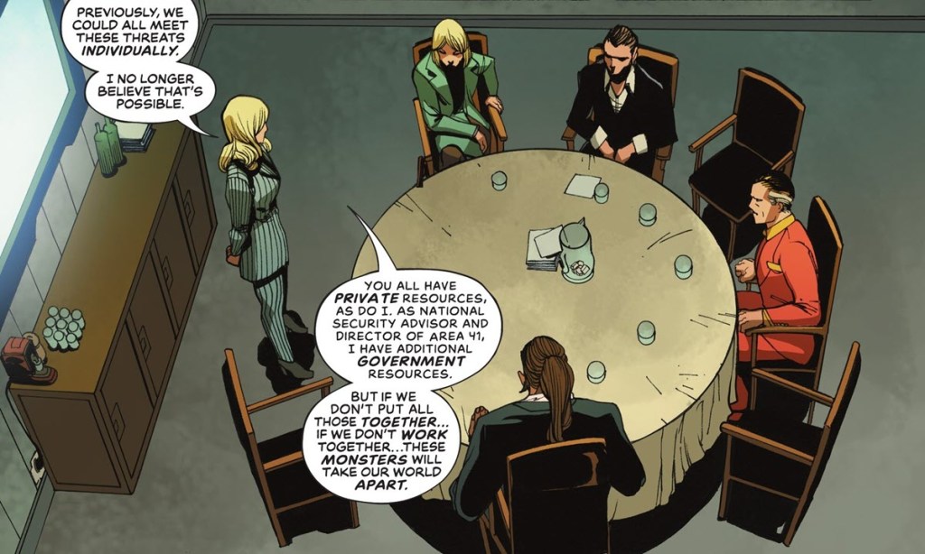 Absolute Justice League Veronica Cale Ra's Al Ghul Joker Hector Hammond Elenore Thawne