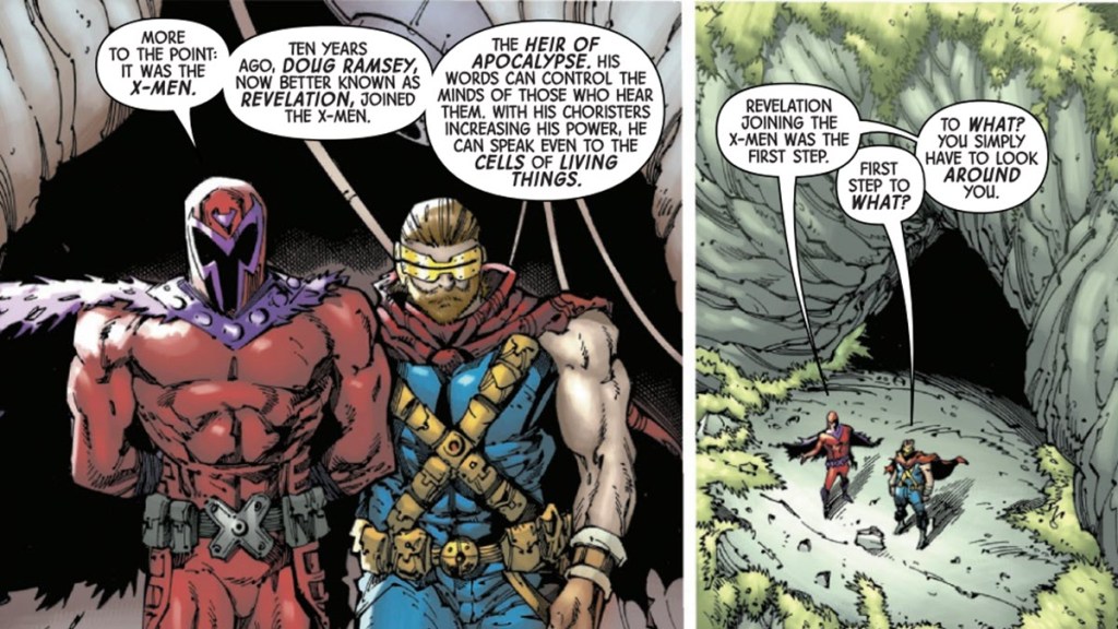 Cyclops and Magneto in X-Men Age of Revelation Overture