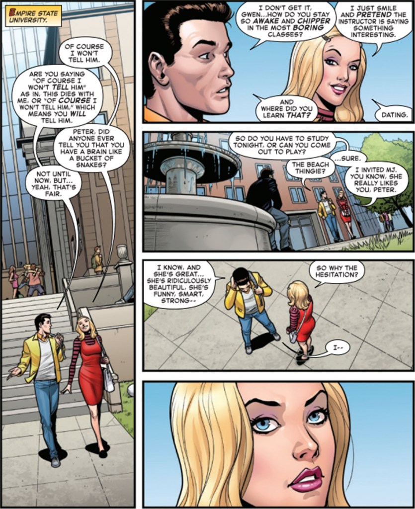 Peter Parker and Gwen Stacy in Amazing Spider-Man Torn 1