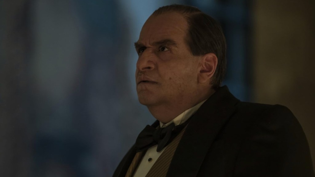 Colin Farrell stares and looks.