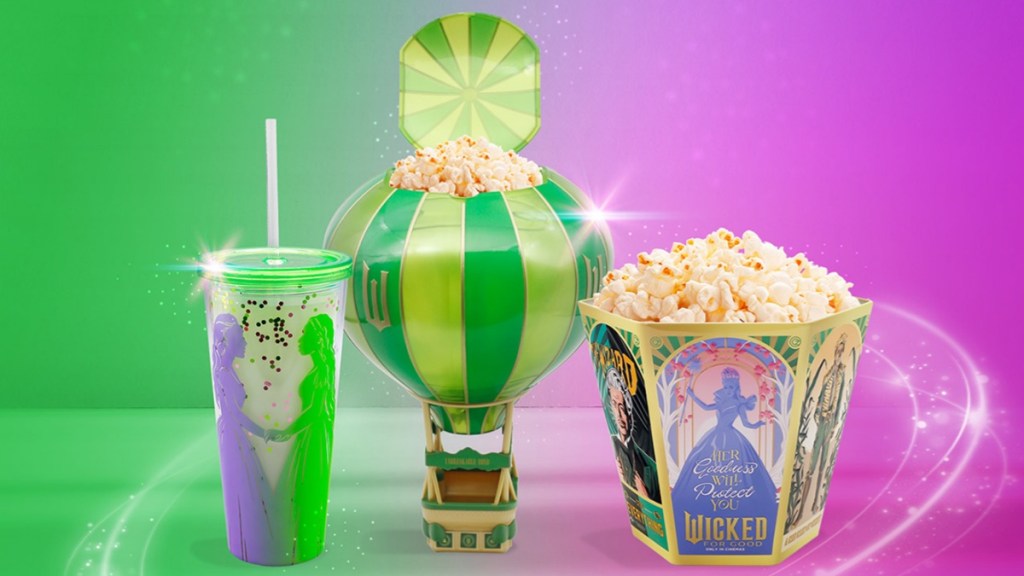 Wicked For Good Popcorn Bucket Emerald Balloon Hot Air Event Cinemas