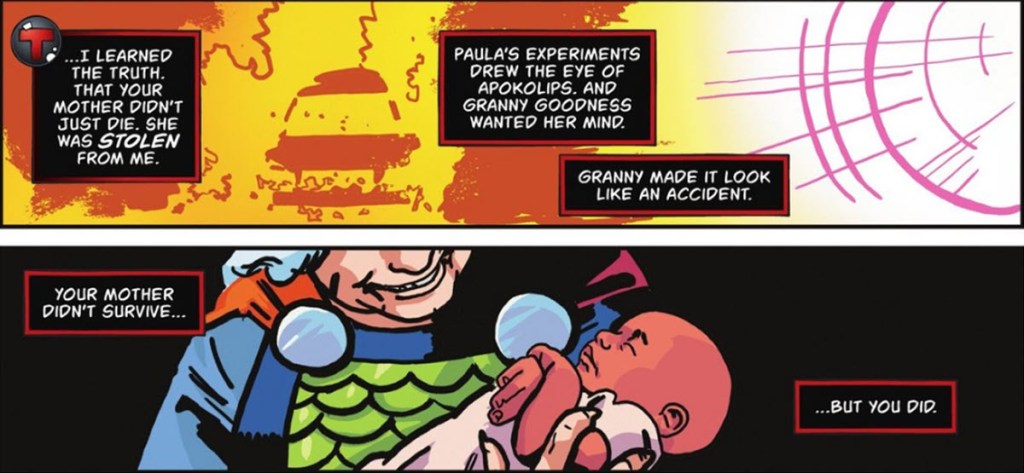 Granny Goodness steals Mr Terrific son in Mr Terrific Year One #6
