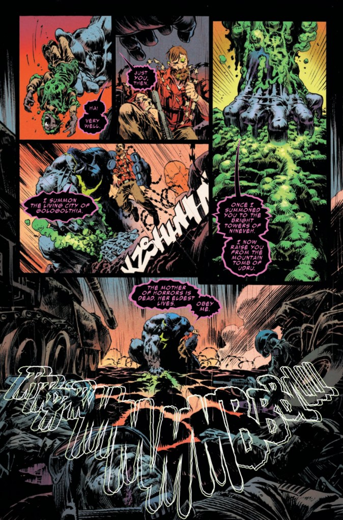 Infernal Hulk raises Lovecraftian City