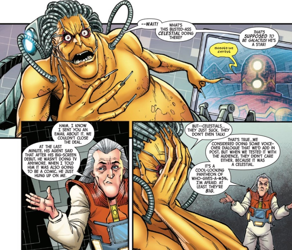 Mojo finds out they couldn't get Galactus for Longshots