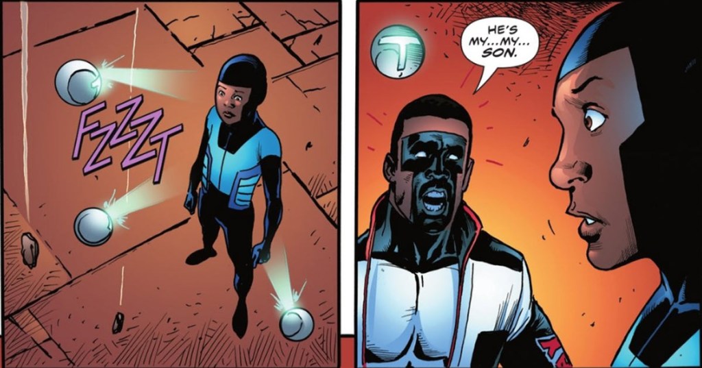Mr Terrific meets son in The Flash #799