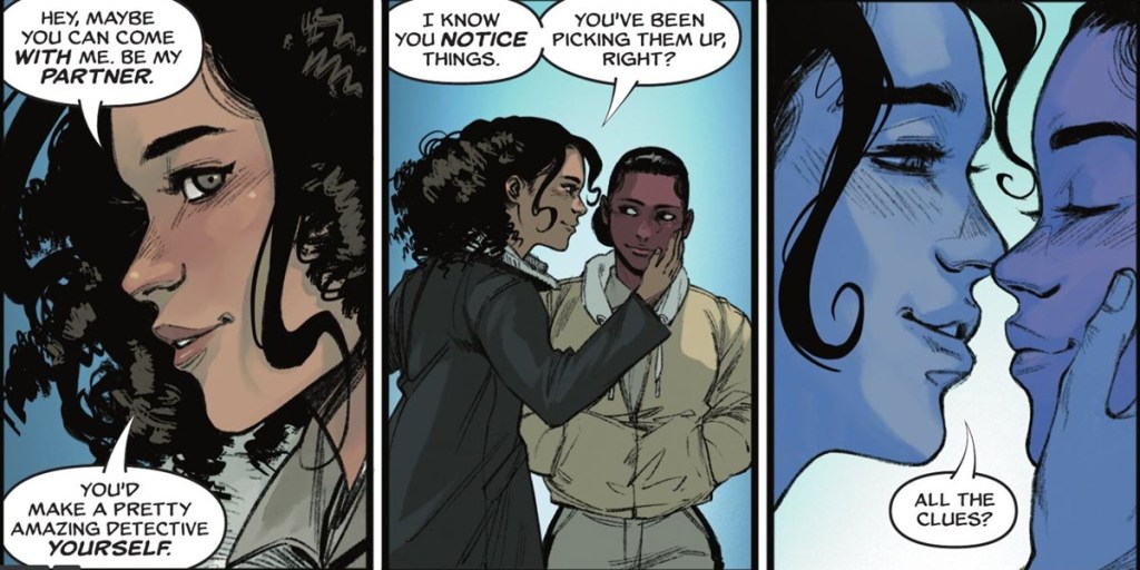 Renee Montoya and Jo Mullien in Absolute Green Lantern #8 flashback