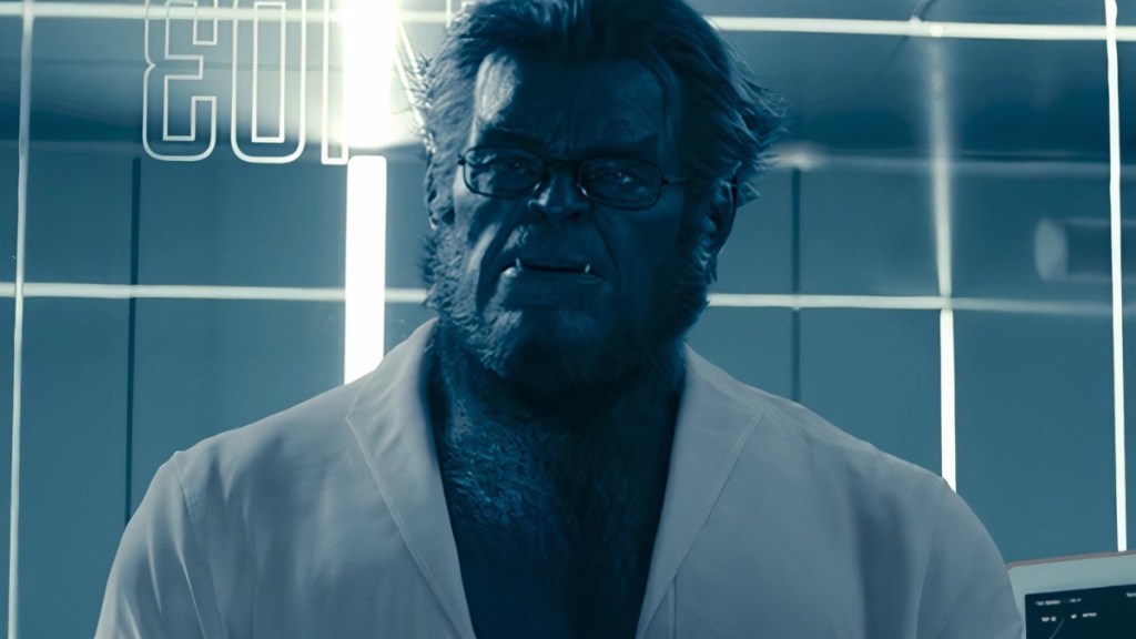 Hank McCoy stands and looks in The Marvels.