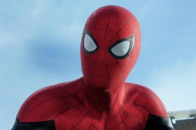 Tom Holland as Spider-Man.