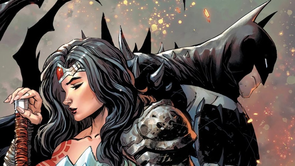 Absolute Wonder Woman #15 cover with Batman by Tyler Kirkham cropped