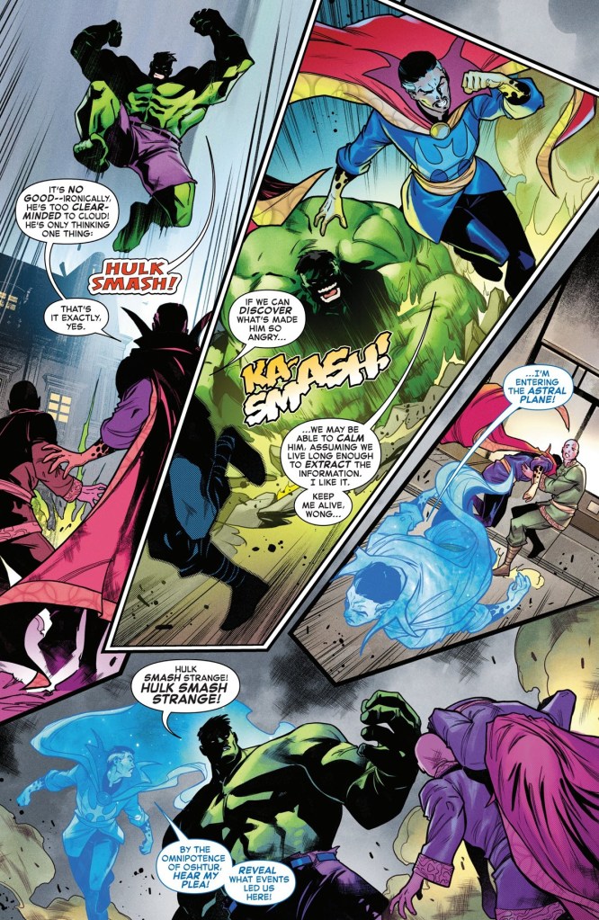 Doctor Strange and Wong fight Hulk in Hulk Smash Everyone