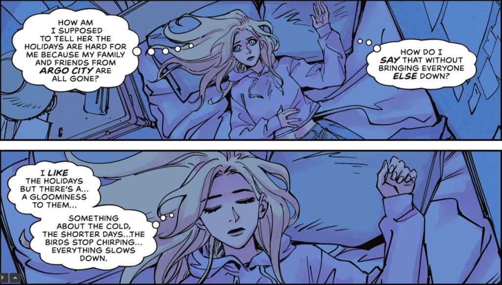 Kara Zor-El Fights Seasonal Depression in Supergirl #8 Christmas Special