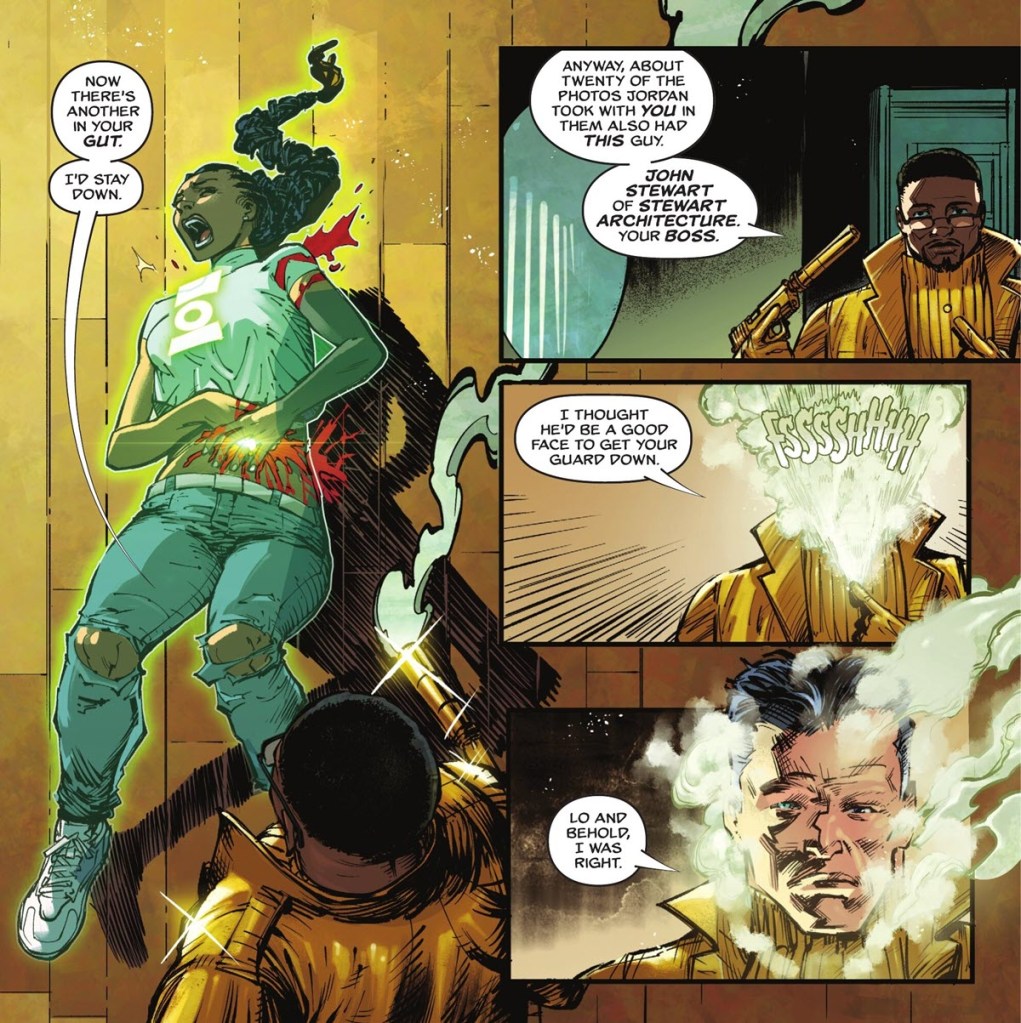 Nemesis goes after Jo Mullein in DC Absolute Green Lantern #9