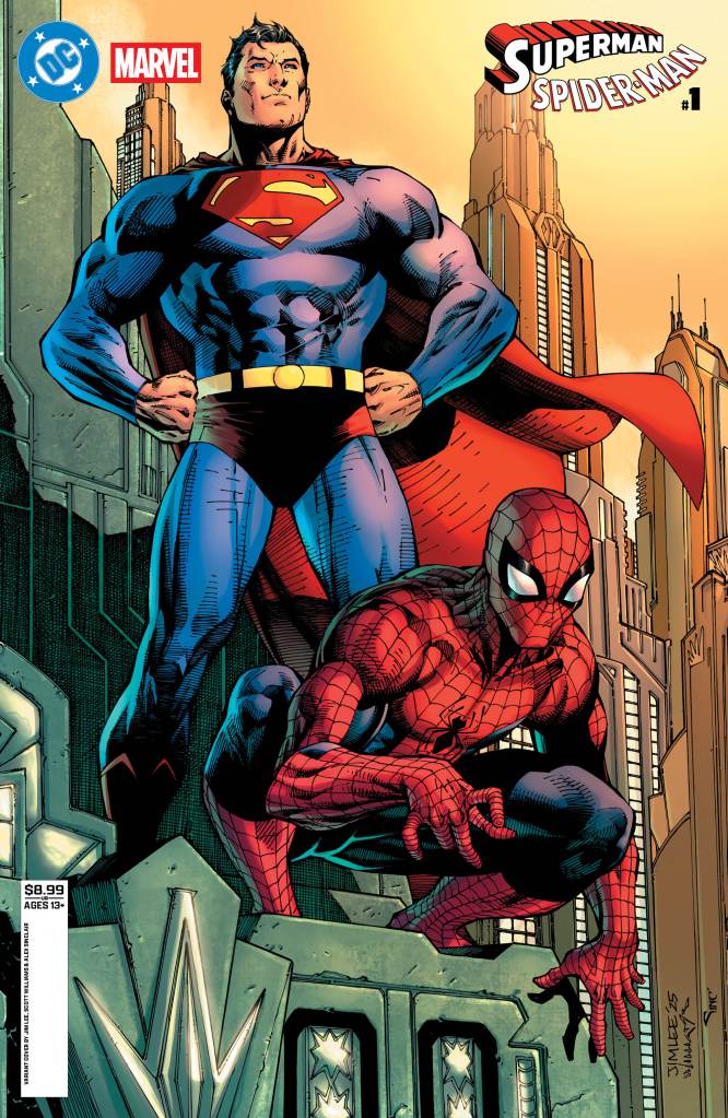 Superman Spider-Man #1 cover by Jim Lee, Scott Williams and Alex Sinclair