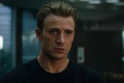 Chris Evans stands as Steve Rogers in Avengers: Endgame.