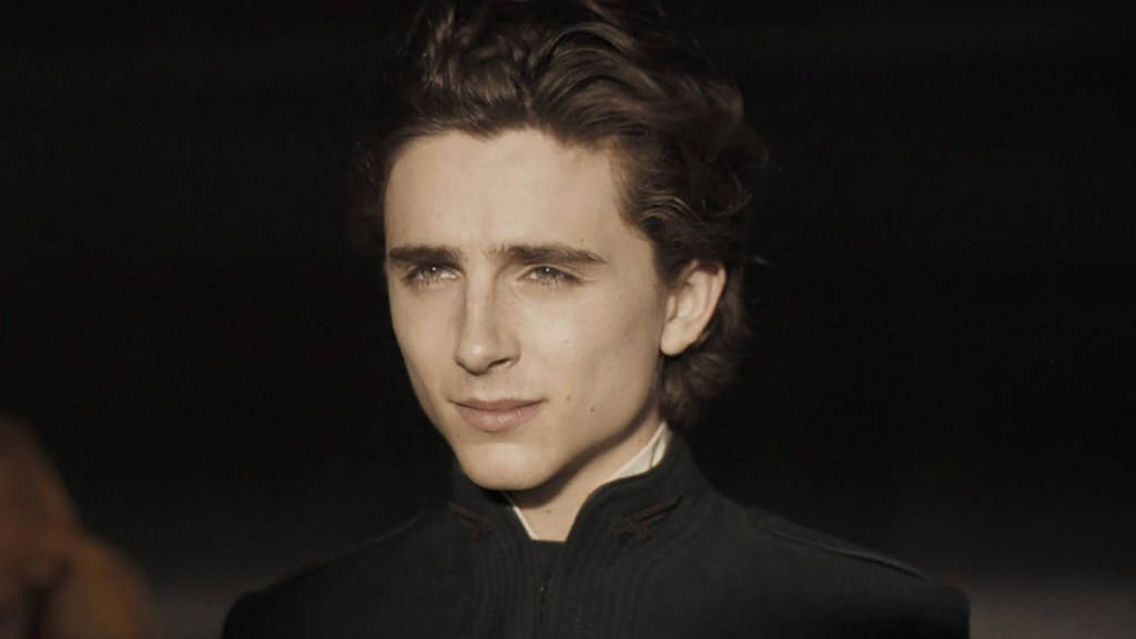 Timothee Chalamet as Paul in Dune.
