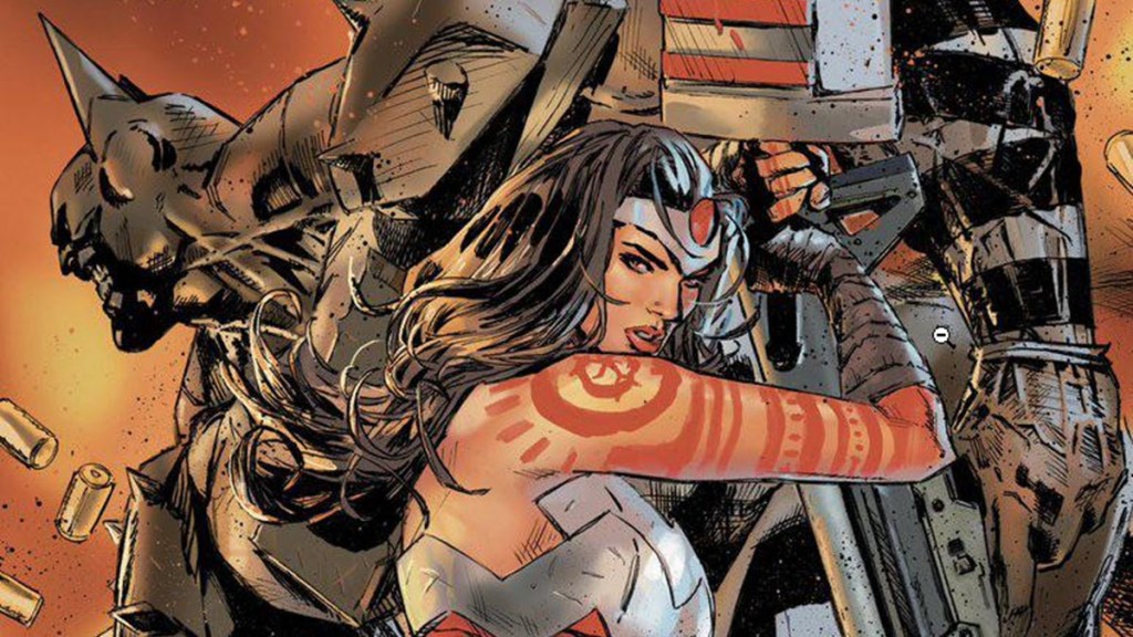 Absolute Batman #16 cover with Wonder Woman by Clay Mann