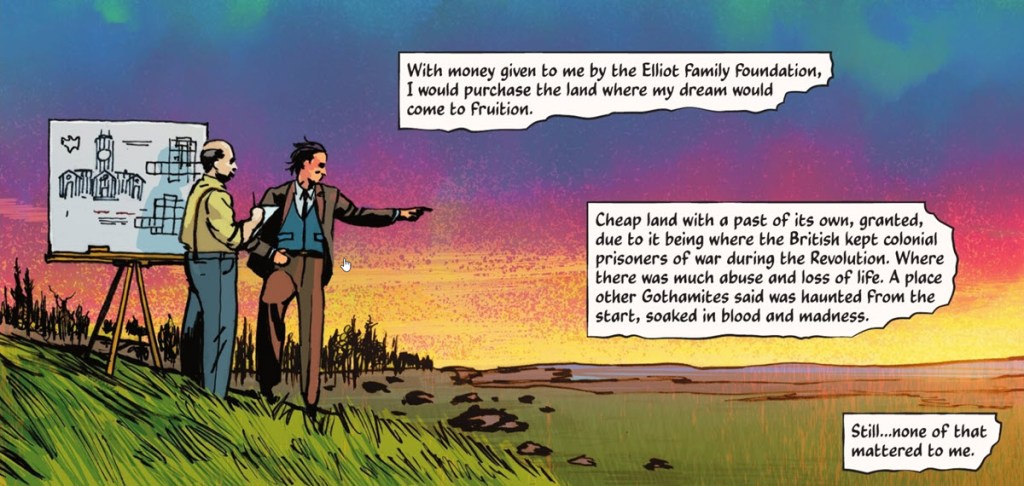 Building of Arkham Asylum in Absolute Batman Ark M Special