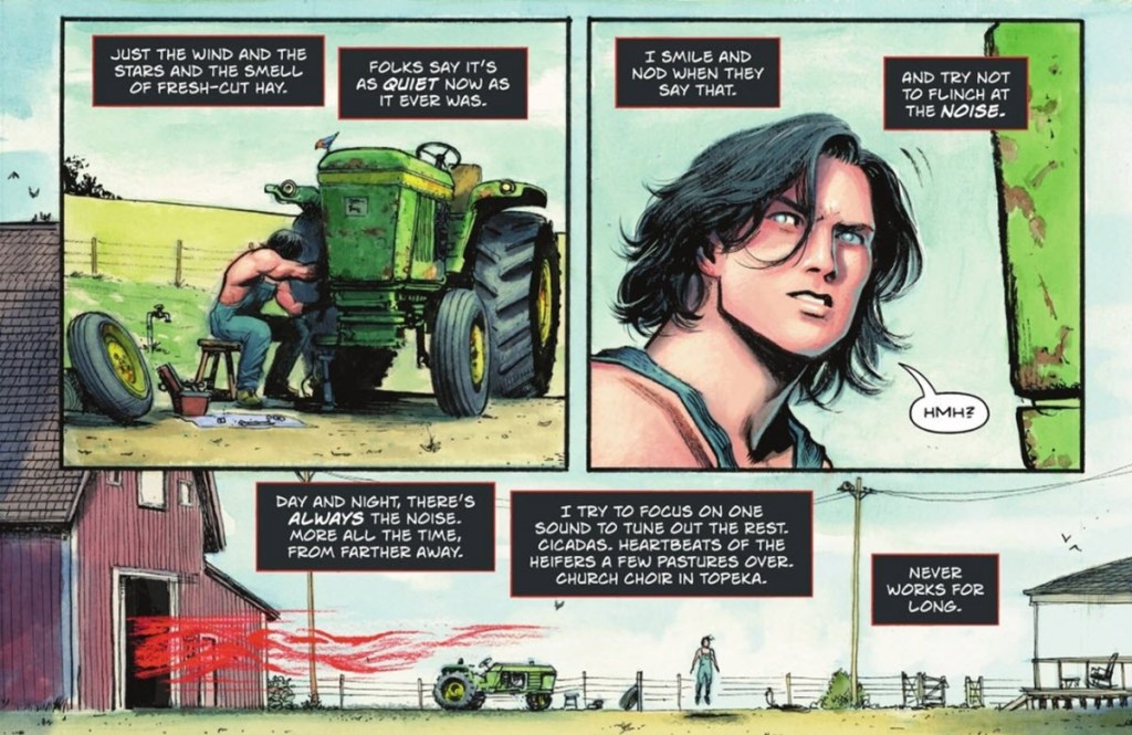 Clark Kent on farm in Absolute Superman #15