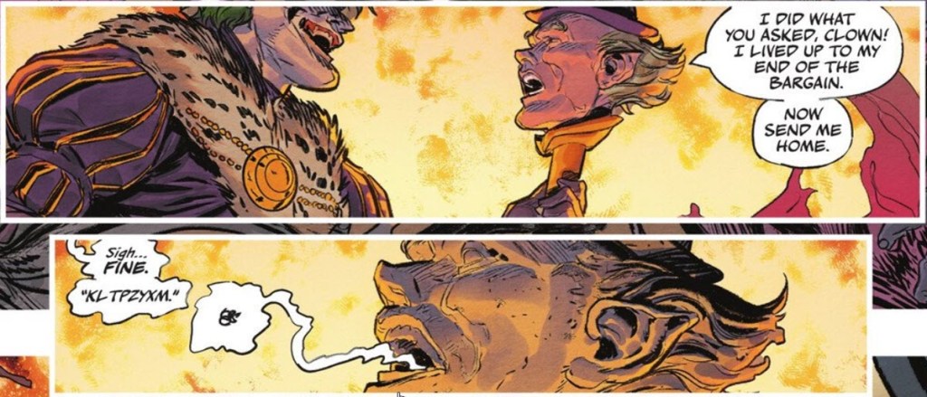 Emperor Joker releases Mister Mxzyzplk in DC K.O. #3