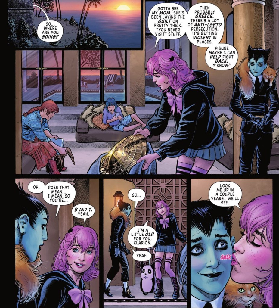 Featherweight lets Klarion down easily in Cheetah and Cheshire Rob the Justice League #6