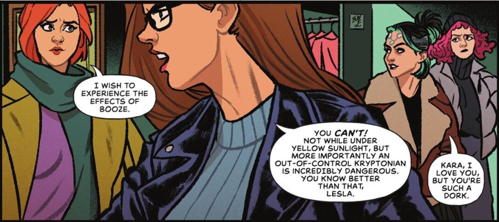 Kara Zor-El and Friends in Supergirl #9