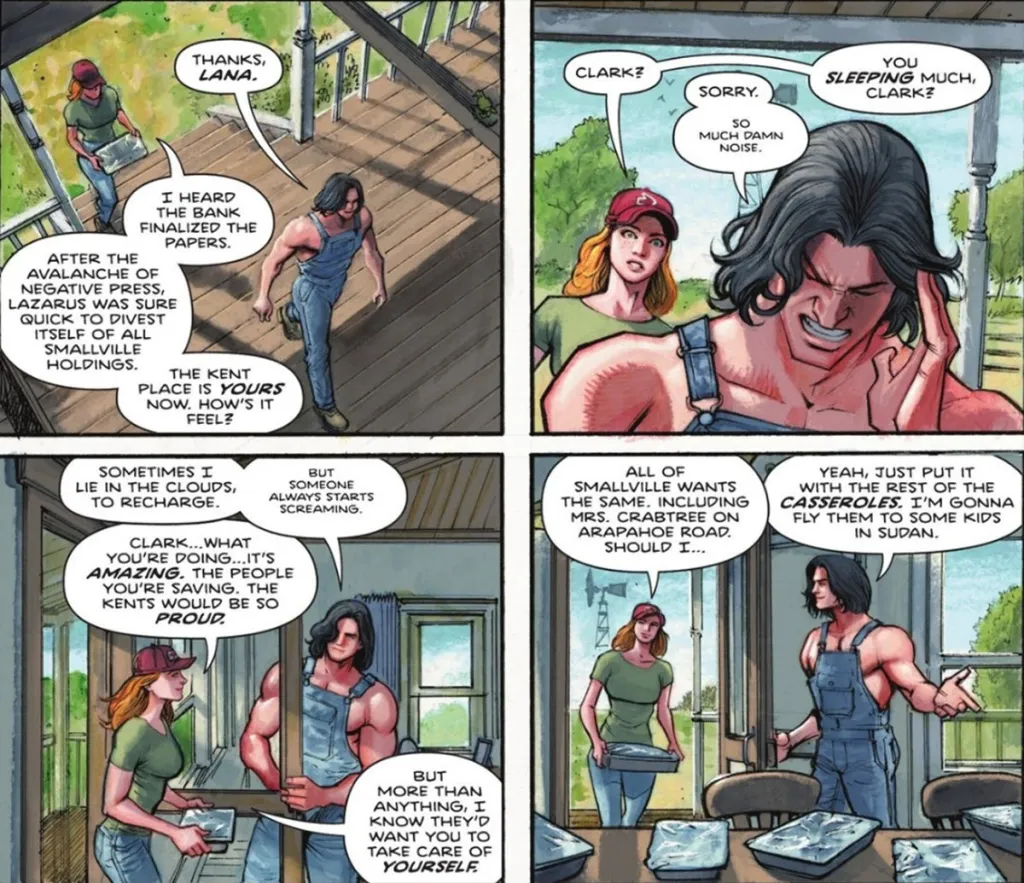 Lana Lang and Clark Kent in Absolute Superman #15