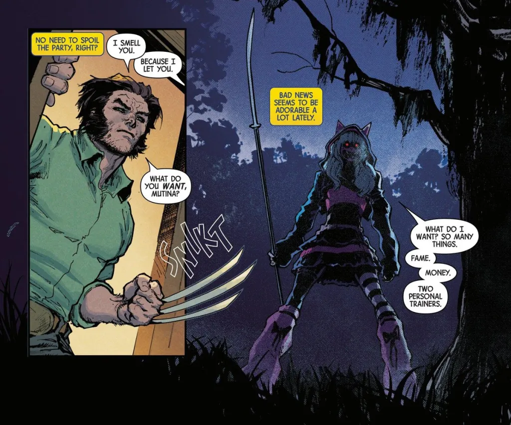Wolverine vs Mutina in Uncanny X-Men #22