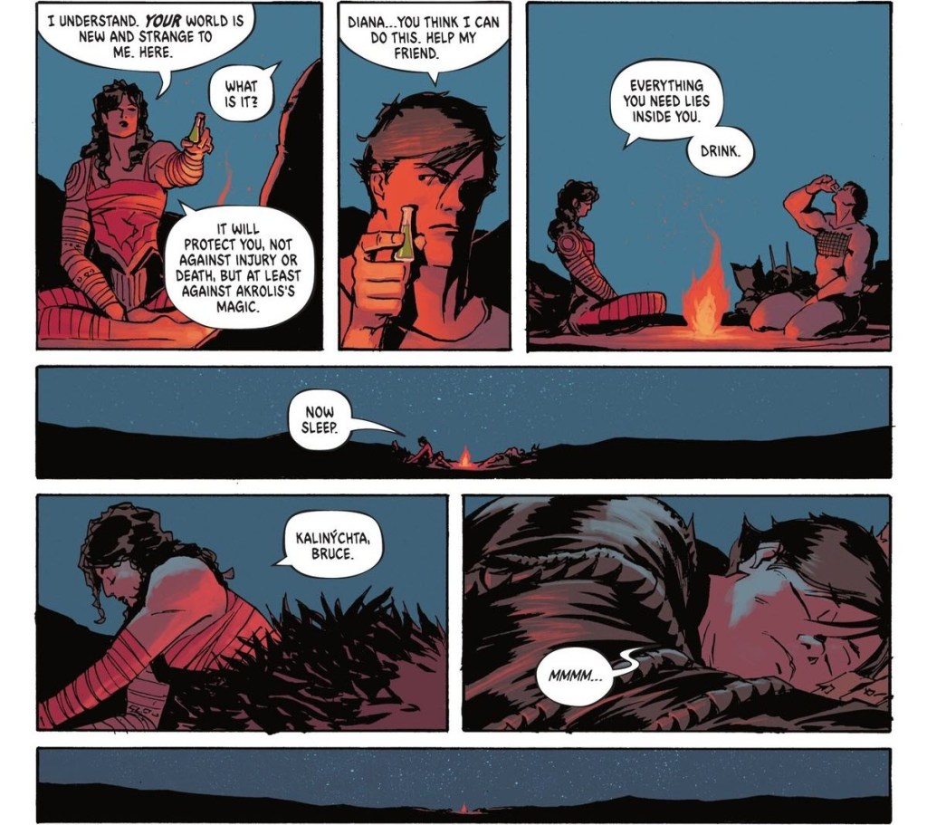 Wonder Woman and Batman make camp in Absolute Batman #16