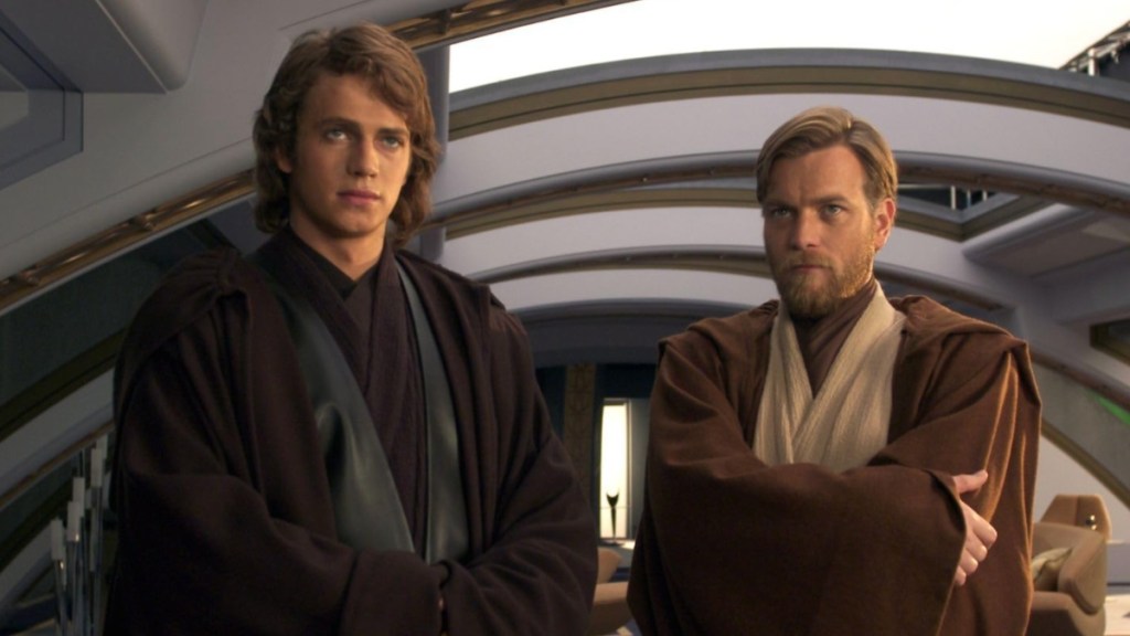 Hayden Christensen and Ewan McGregor in Star War: Revenge of the Sith.