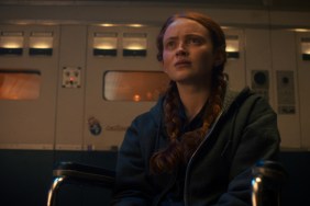 Sadie Sink sits in wheelchair in Stranger Things.