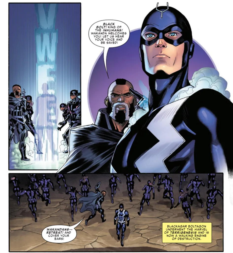 Black Bolt Prepares to Face Godzilla