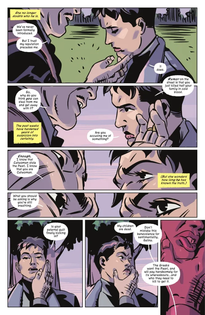 Carmine Falcone confirms he is Selina Kyle's Father in Catwoman #84