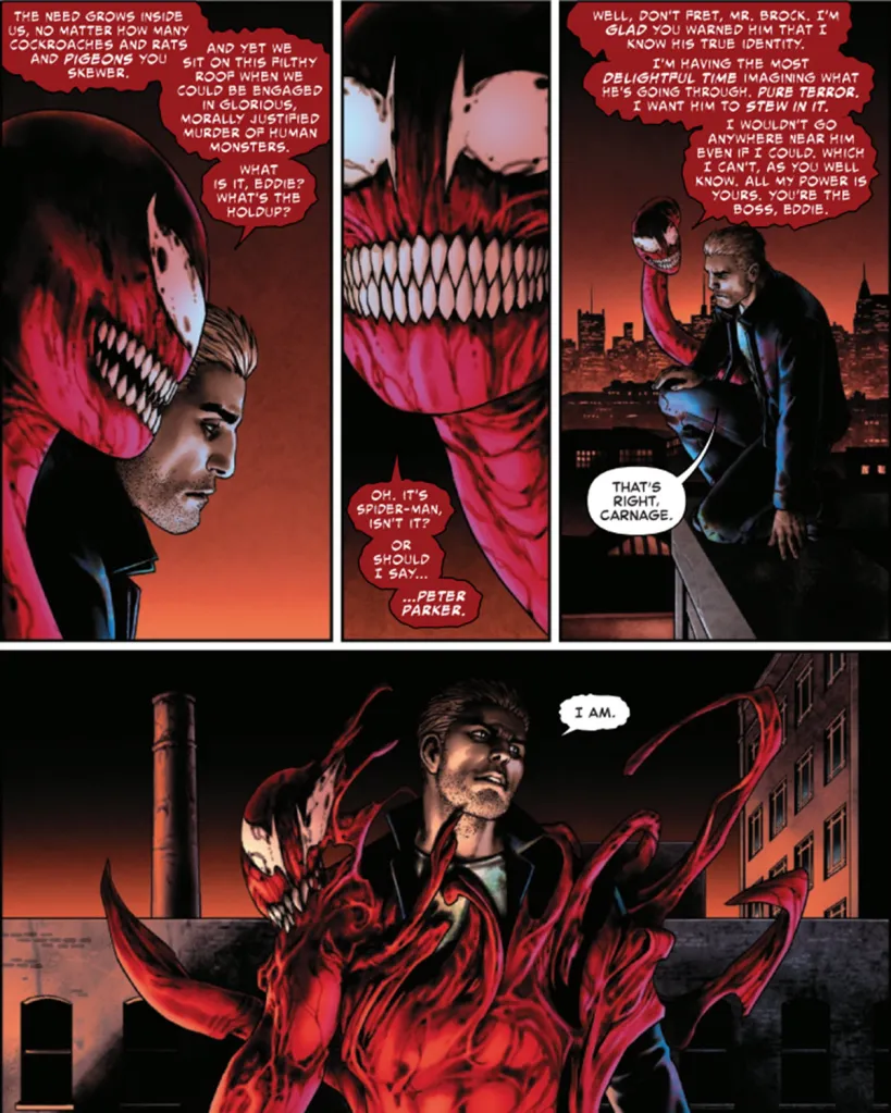 Eddie Brock Argues With Carnage in Amazing Spider-Man Venom Death Spiral #1