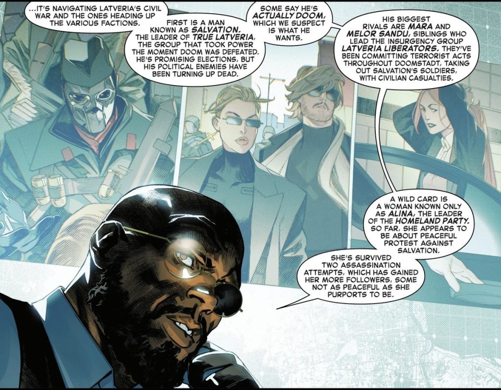 Nick Fury breaks down Latveria civil war factions in Captain America #6