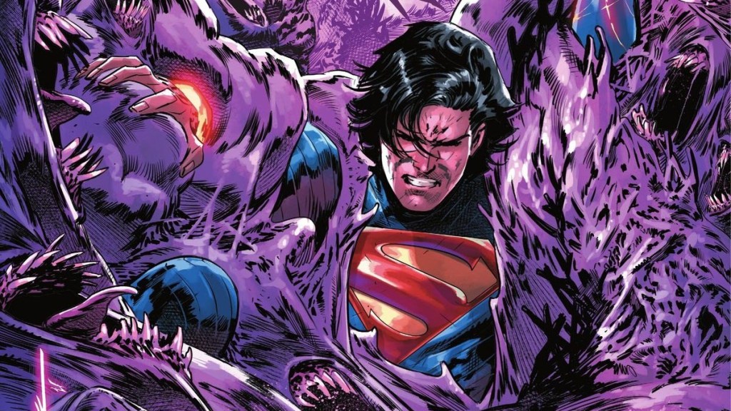 Absolute Superman fights Absolute Parasite