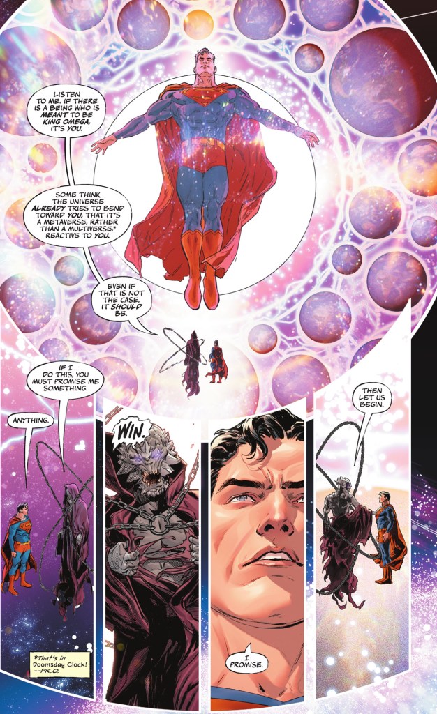 Doomsday sacrifices his life to empower Superman