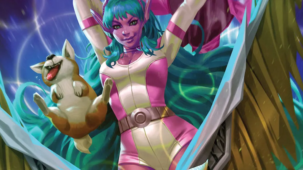 Galaxy on Hawkgirl #2 cover cropped