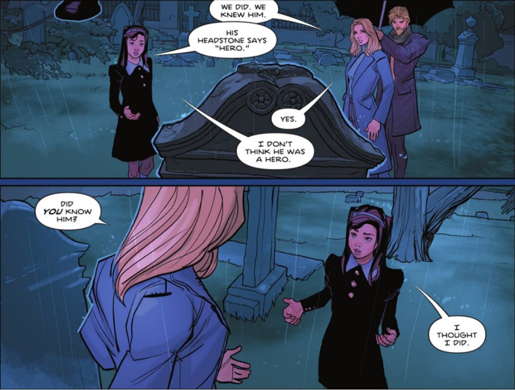 Girl at Prion's Grave in Detective Comics #1107