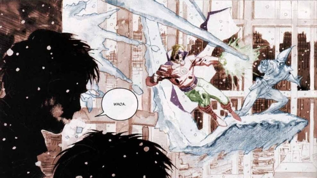 Green Lantern fights Icicle in Batman Hush Part 4