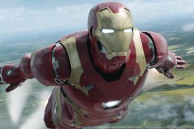 Iron Man in flight from MCU movie