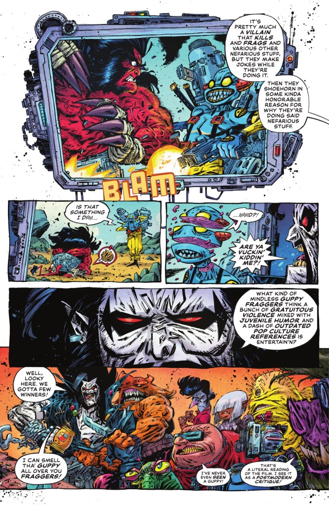 Lobo mocks anti-heroes in Lobo #1