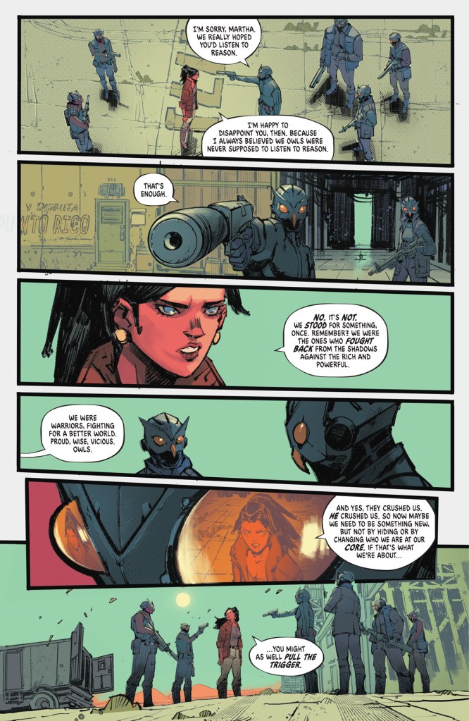 Martha Wayne discusses new Court of Owls mission in Absolute Batman #18