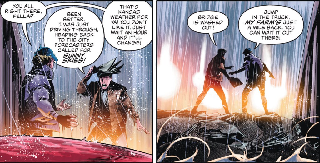 Pa Kent and Uncle Ben in Superman Spider-Man #1