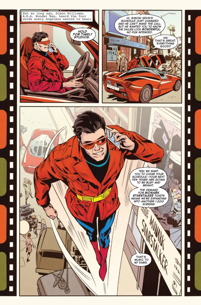 Simon Williams in happier days in Wonder Man #1