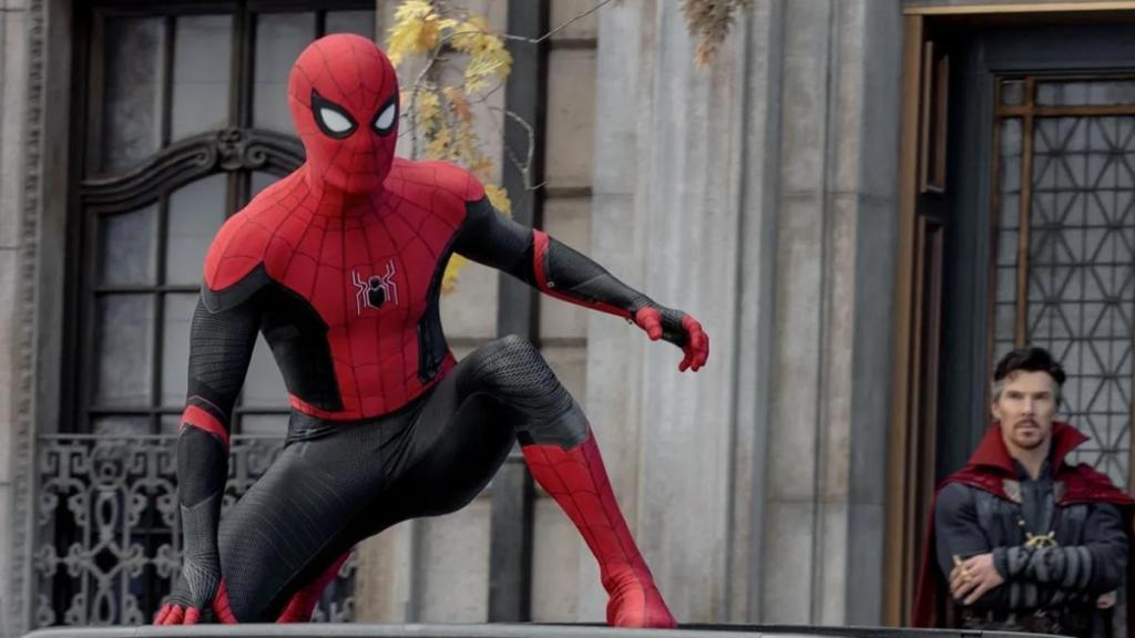Tom Holland as Spider-Man in No Way Home.