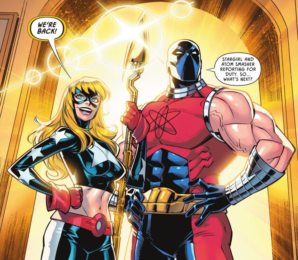 Stargirl and Atom Smasher return to Justice Society in JSA #17