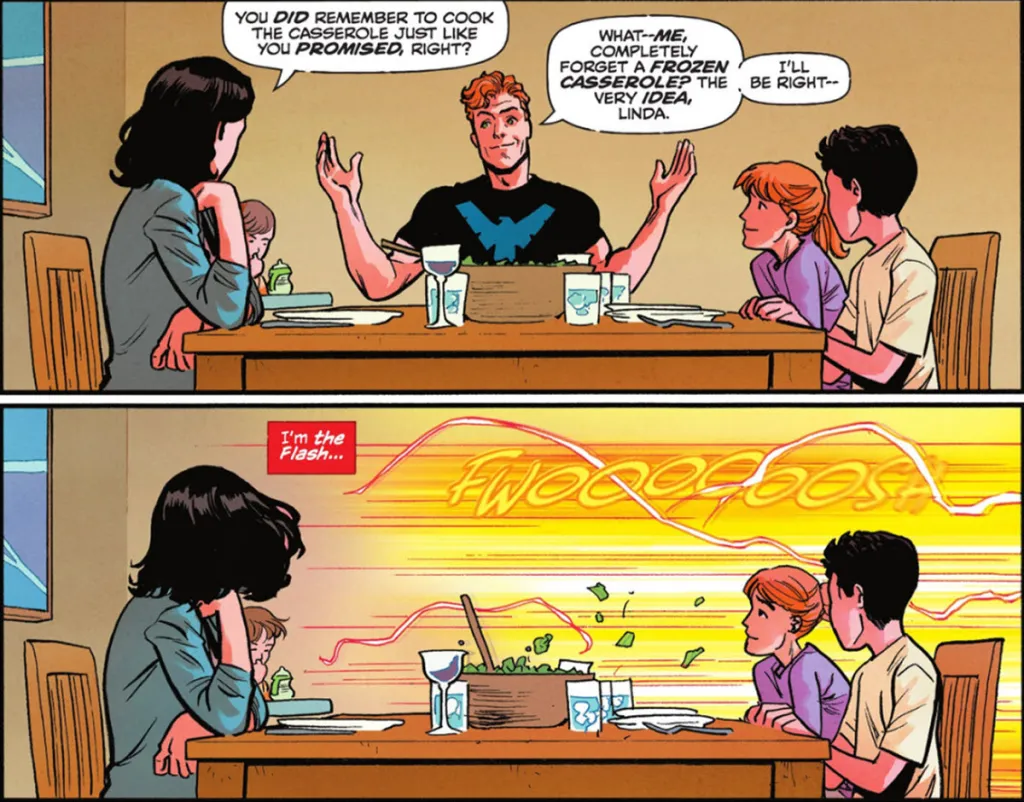 Wally West and his family in The Flash #31